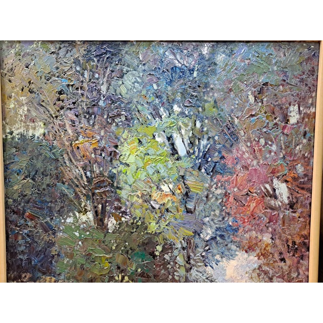 Early 21st Century Kent R Wallis (1945-Active) "A Wooded Lane" Oil Paint on Canvas Painting For Sale - Image 5 of 6