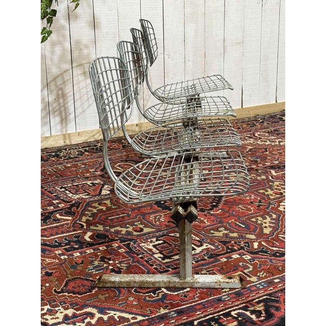 Trellis Series Four-Seater Bench by Michel Cadestin for Beaubourg, 1970s For Sale - Image 18 of 18