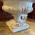 Late 19th Century White Pedestal Base Urn Planter For Sale - Image 4 of 10
