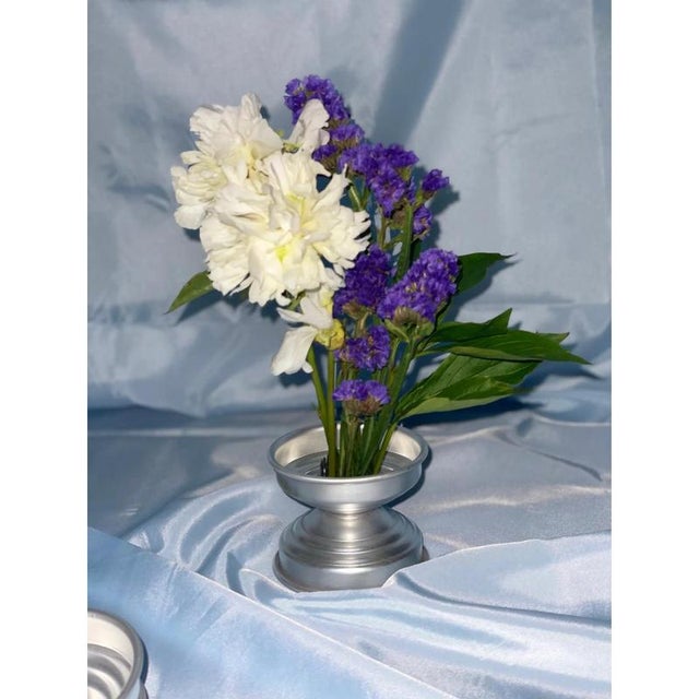 RL 03 Mini Bowls in Brushed Aluminum by Caspal, Set of 2 For Sale - Image 4 of 7