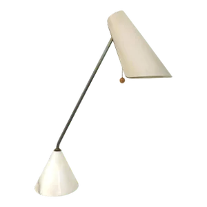 Italian Articulating Steel, Brass & Marble Desk Lamp by Raymor