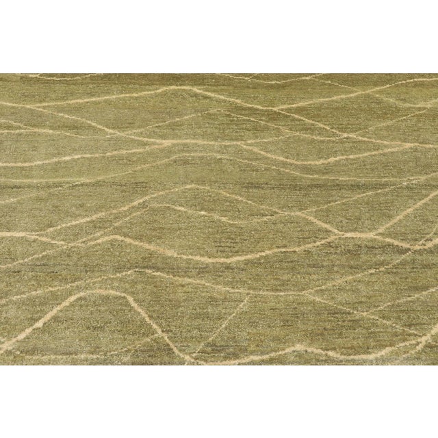 Organic Modern Biophilic Indian Rug - 04'03 X 05'11 For Sale - Image 4 of 8