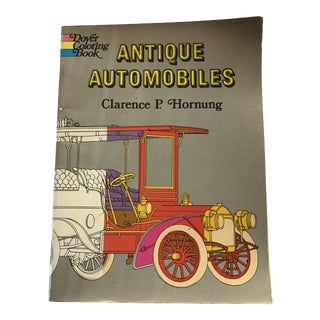 Vintage 1971 Automobile Coloring Book For Sale