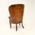 Victorian Leather Barrel Back Wing Armchair, 1840s For Sale - Image 6 of 10