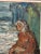 Mid 20th Century Einar Emland, Figure by the Harbor, 1950s, Oil Painting on Canvas, Framed For Sale - Image 5 of 18