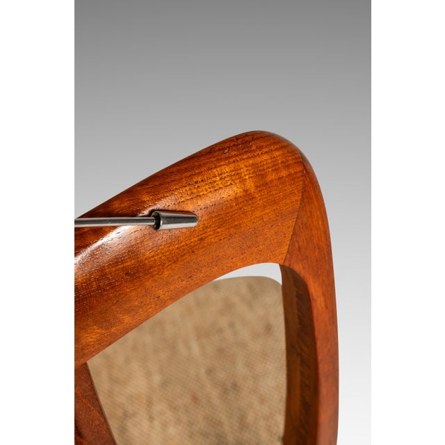 Single Danish Mid-Century Modern "Ingrid" Model Dining Chair in Teak & Original Fabric by Niels Koefoed, Denmark, C. 1960s For Sale - Image 16 of 18