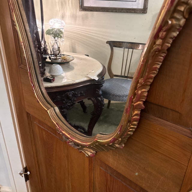 Early 20th Century Louis XV Shield Mirror For Sale - Image 5 of 5