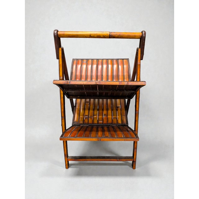 Add timeless European charm to your space with this vintage French-style folding magazine rack, beautifully crafted in a...