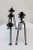 Figurative Pair of Iron Animal Figure Candle Holders For Sale - Image 3 of 6