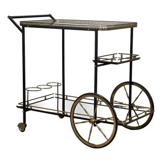 Brass Bar Trolley, 1960s For Sale