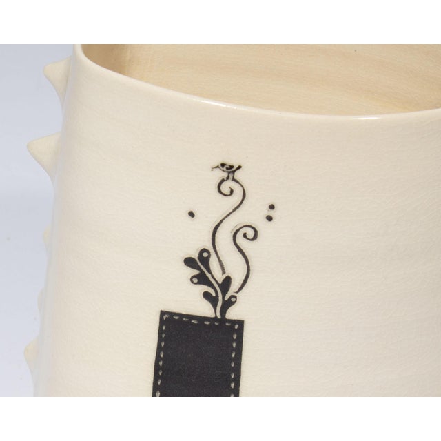 Contemporary Studio Pottery Vase by Reiko Miyagi For Sale - Image 3 of 9