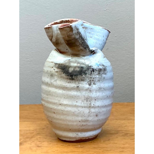 Ceramic Vintage Abstract Ceramic Vase For Sale - Image 7 of 12