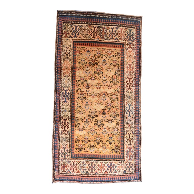 Antique Ivory Caucasian Area Rug For Sale
