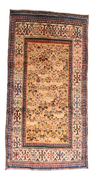Antique Ivory Caucasian Area Rug