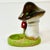 1980s Vintage Boho Chic Arts & Crafts Ceramic Mushroom Candle Votive Holder. For Sale - Image 10 of 16
