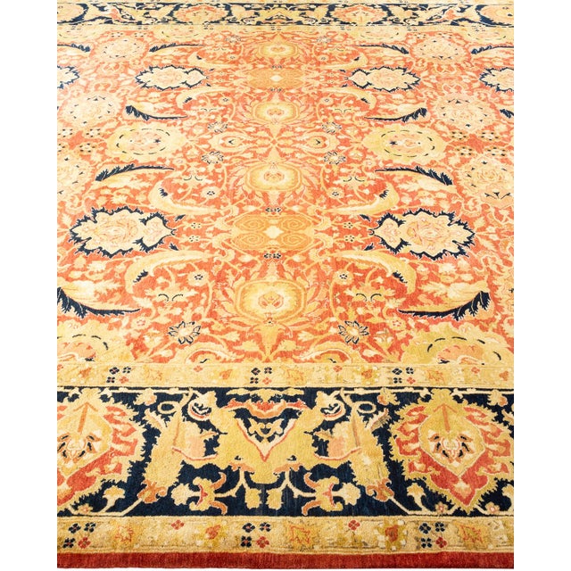 Solo Rugs Mogul, One-of-a-Kind Hand-Knotted Area Rug - Orange, 8' 2" x 10' 2" For Sale - Image 4 of 8