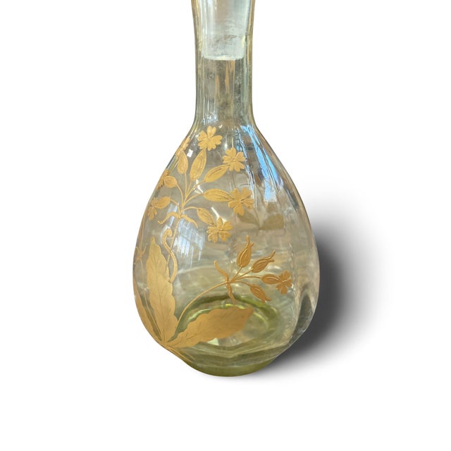 Decanter in Gilded Crystal from Baccarat, 1900s For Sale - Image 10 of 13