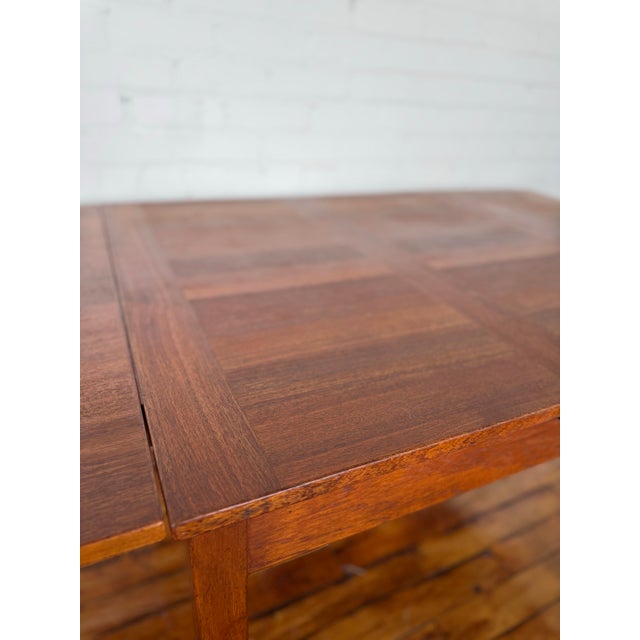 1960s Danish Teak MCM Extendable Dining Room Table - Made in Denmark For Sale - Image 4 of 12