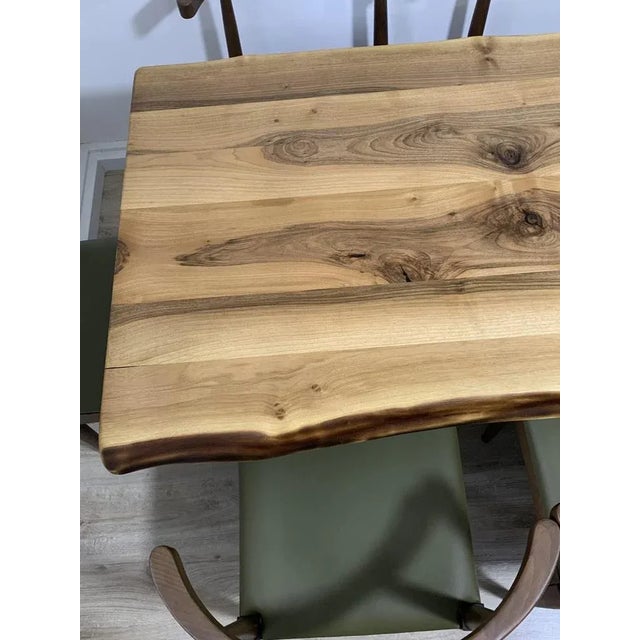 Vintage Wood Dining Table For Sale - Image 3 of 8