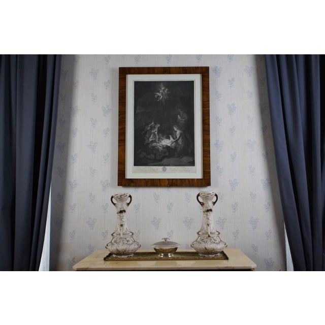 Johann Elias Haid after Adriaen van der Werff, The Nativity, 1770s, Mezzotint, Framed For Sale - Image 3 of 8