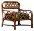 Bridget Armchair in Stained Rattan with Plywood and HR Foam by Popus Editions For Sale