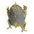 Bouhon. Fireplace screen in gilded bronze with metal protective mesh, Louis XV style. A magnificent example of a mixture...