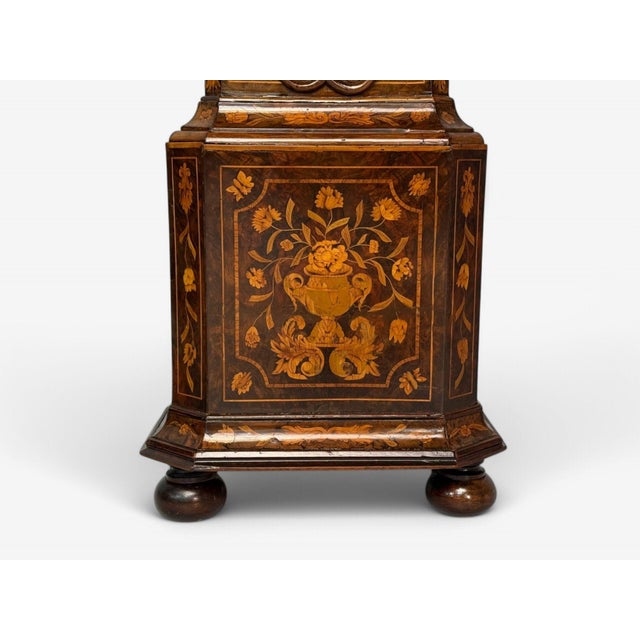 Jp Kroese, Dutch Baroque, Marquetry, Moon Face Dial, Grandfather Clock, 18th C For Sale - Image 11 of 12