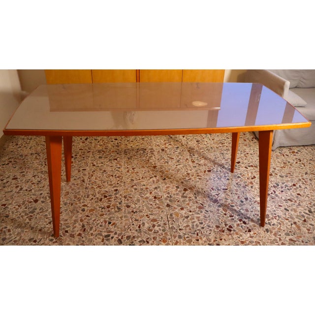 1950s Mid-Century Modern Table and Chairs by Vittorio Dassi, 1950s, Set of 7 For Sale - Image 5 of 18