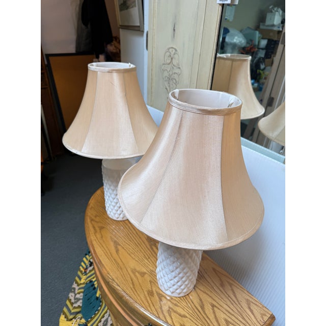 Catalina Lighting Quilted Table Lamps, Pair For Sale - Image 11 of 12