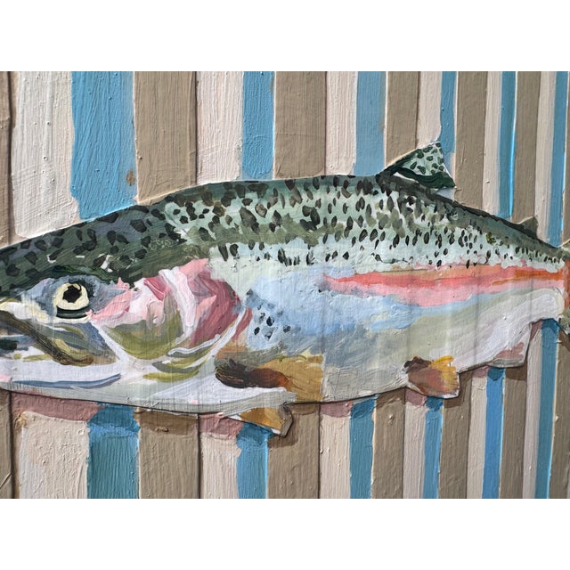 Rainbow Trout Acrylic Painting For Sale In Atlanta - Image 6 of 11