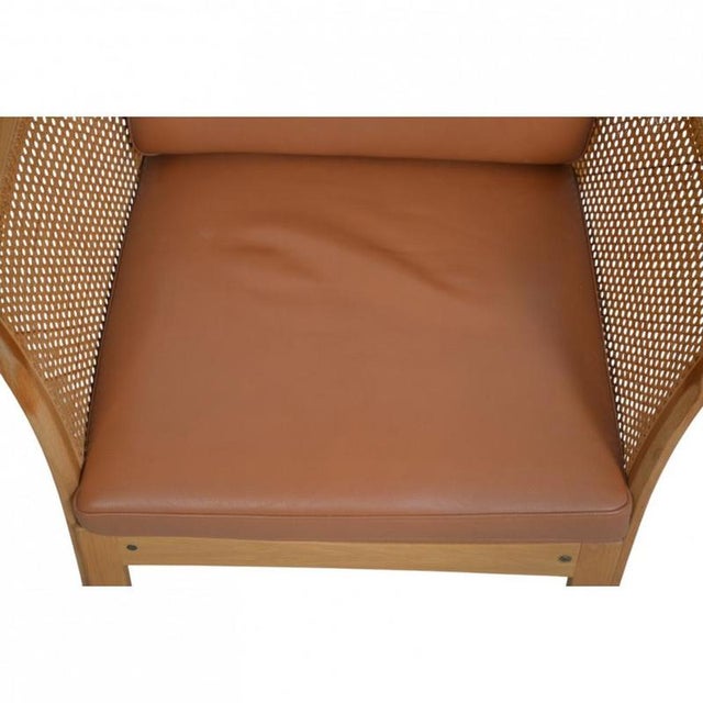 Plexus Chair in Cognac Leather by Illum Wikkelsø, 1970s For Sale - Image 4 of 14