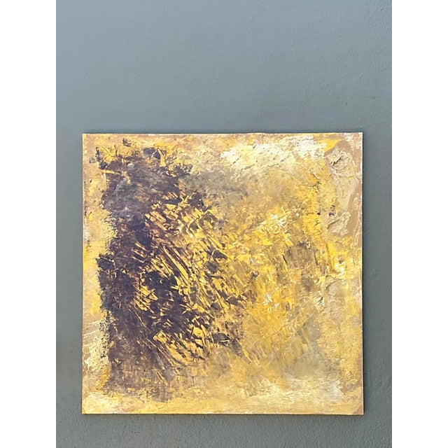 Contemporary Vintage Original Abstract Oil on Canvas For Sale - Image 3 of 12