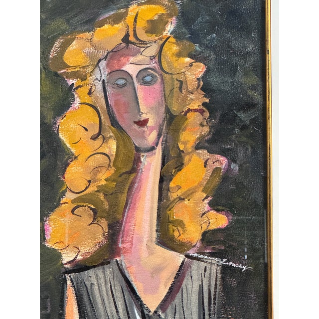 Mid 20th Century Maxine Estachy French Portrait Artist For Sale - Image 5 of 8