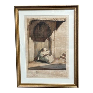 1910s Orientalist Alméric Joseph Lobel-Riche (1877-1950) Aquatint With Remarque For Sale