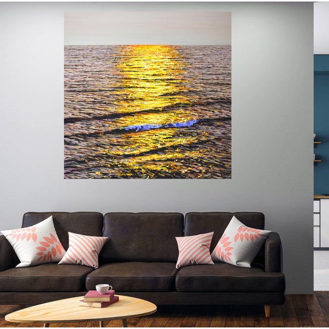 Burnt Umber Sunset Magic 6.Modern Original Painting. For Sale - Image 8 of 10