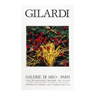 Vintage Poster Gilardi Exhibition at Galerie Di Meo, Paris - 1991 1991 For Sale