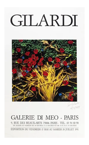 Vintage Poster Gilardi Exhibition at Galerie Di Meo, Paris - 1991 1991