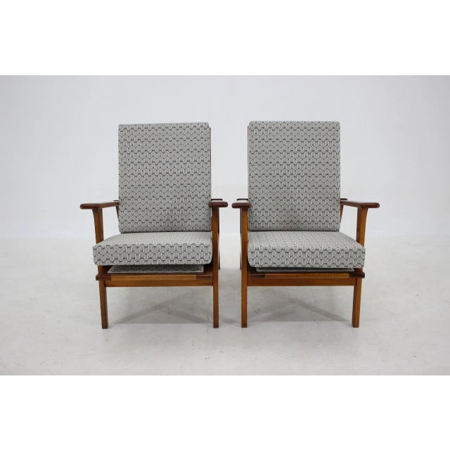 Armchairs & Stools by Antonin Heythum, Czechoslovakia, 1930s, Set of 4 For Sale - Image 6 of 18