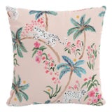 20" Indoor/Outdoor Pillow Blush Palm Leopard For Sale