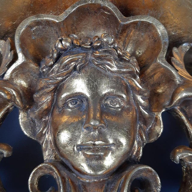 Large Gilded Shelf with Putto Head, 1960s For Sale - Image 10 of 14