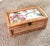 Traditional Intage Rattan Cane Glass Top Storage Box With Designer Fabric Insert For Sale - Image 3 of 13