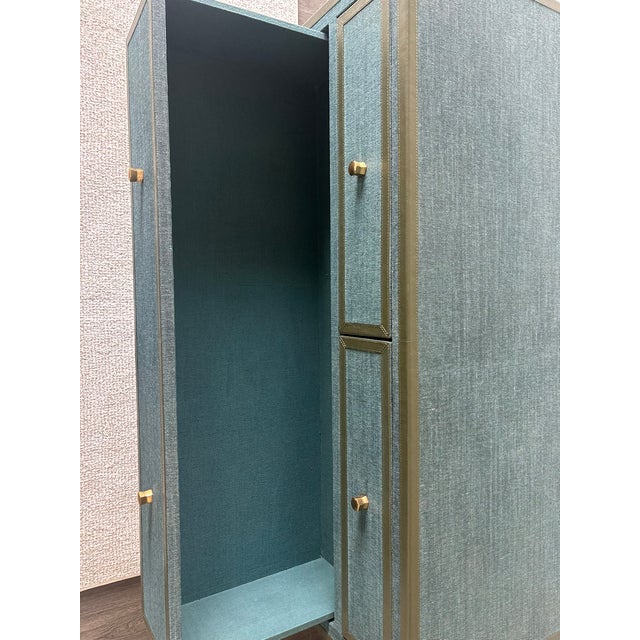 21st Century Bespoke Dresser Textured Finish With Leather Accents by Made Goods For Sale - Image 16 of 16