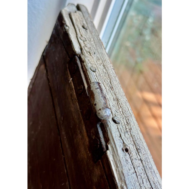 Wood Late 1800s Antique Victorian English ‘Hovis Bread General Store Trade Advertising Sign, Hand Painted on a Door Panel For Sale - Image 7 of 12