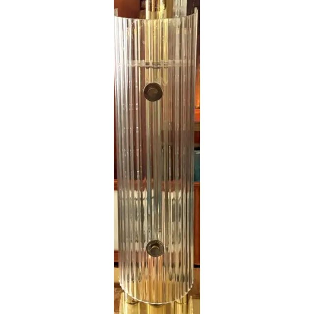 Metal Mid Century Lucite Acrylic Lamp With a Three Way Illuminated Lamp Body For Sale - Image 7 of 9