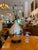 Wood Rare Gourd Style Vintage Mercury Glass Lamp For Sale - Image 7 of 7