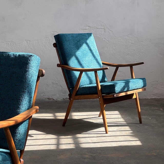 Czechoslovakian Lounge Chairs from Ton, 1960, Set of 2 For Sale - Image 12 of 15