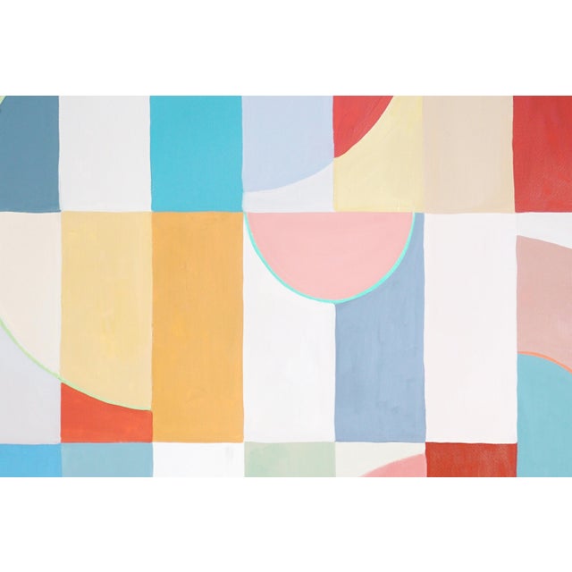 2026, Original Bauhaus Painting, Art Deco Gem Maze, Acrylic Paint on Watercolor Paper by Natalia Roman - Set of 3 For Sale - Image 9 of 11