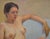Seated Female Nude Figure in Oil on Canvas by George Wishon For Sale - Image 4 of 9