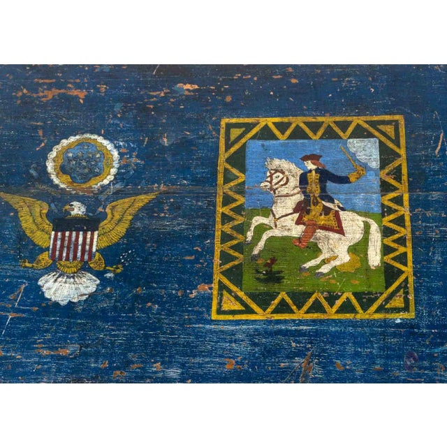American Polychromed Wood Blanket Chest, Ca. 1800 For Sale - Image 4 of 11