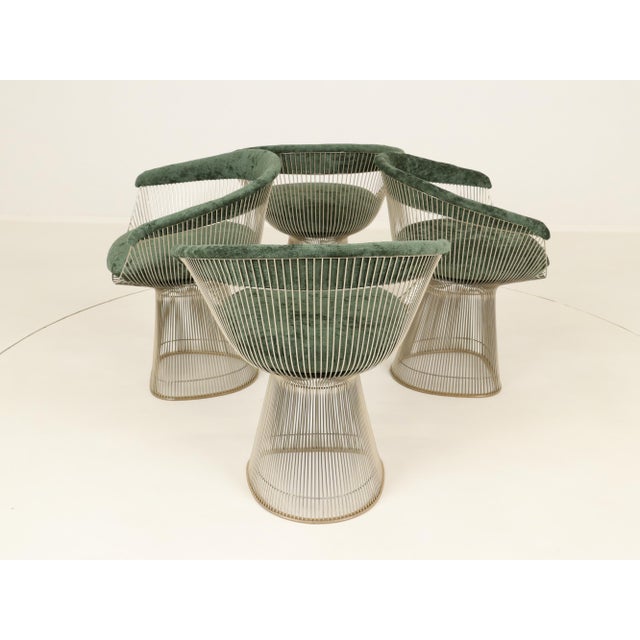 Wire Dining Set by Warren Platner for Knoll, 1980s, Set of 5 For Sale - Image 18 of 18
